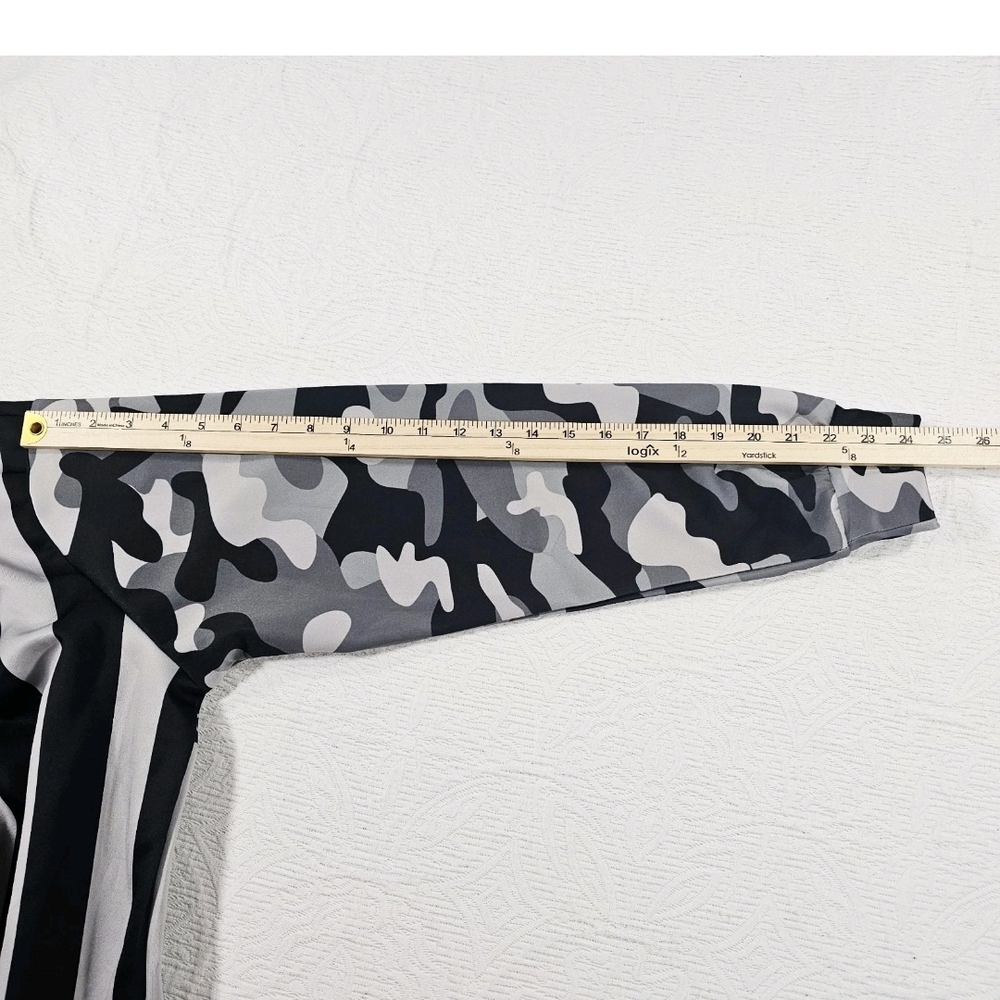 Camo American Flag Patriotic Hoodie Pocket USA Gray Black 4th Of July Mens L/XL - Picture 6 of 7